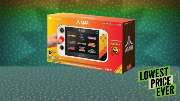 this-handheld-atari-console-comes-with-200-dilapidated-college-games,-and-it-be-$50-off