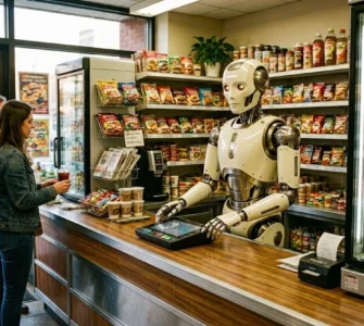 Humanoid Robot Convenience Store