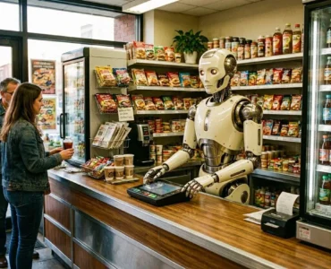 Humanoid Robot Convenience Store